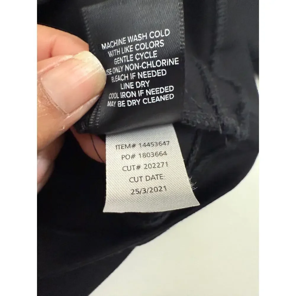 Torrid Women Plus Jacket Black Asymmetrical Zip Ponte‎ Moto Sz 4 - Picture 6 of 8